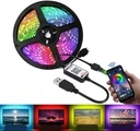 [LBZ-00281] Banda LED RGB 10 Metri 5050 – 60 LED/m, Autoadeziva, Bluetooth, Control prin Aplicatie & Telecomanda, Mod Muzica, Timer