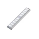 [LBZ-00466] Lampa LED cu Senzor de Miscare – 46 LED-uri, Reincarcabila USB, Suport Magnetic, Portabila, 20 cm, Lumina Alb Rece 6500K, pentru Dressing, Dulap, Baie, Hol, Scari