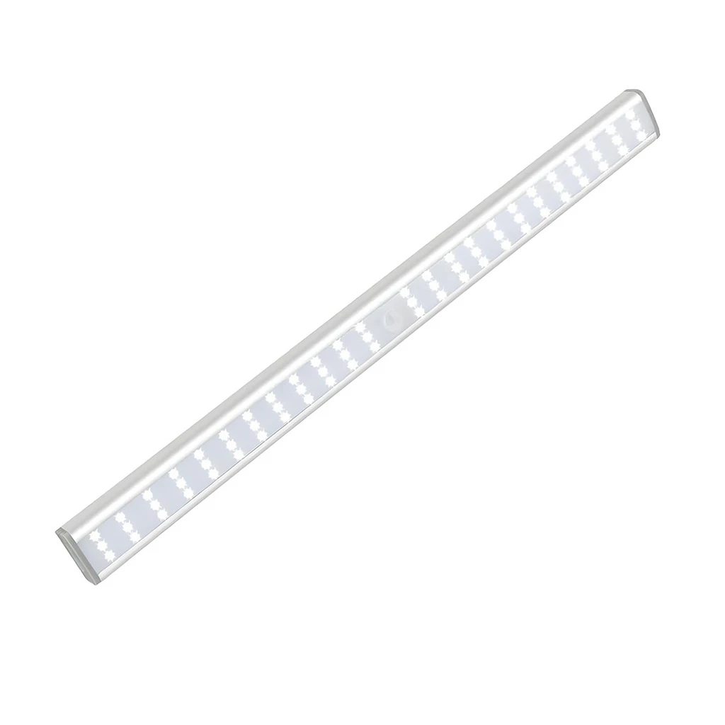 [LBZ-00467] Lampa LED cu Senzor de Miscare – 72 LED-uri, Reincarcabila USB, Suport Magnetic & Banda Adeziva, 40 cm, Lumina Alb Rece 6500K, pentru Dressing, Dulap, Baie, Hol, Scari