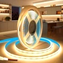 [LBZ-00478] Banda LED COB 12V, 528 LED/m, Lumina Alb-Calda, Interior IP20, 10mm, Rola 5 metri