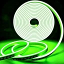 [LBZ-00496] Banda LED Neon Flex 12V, Lumina Verde, Exterior IP65, 8mm, Rola de 5 metri