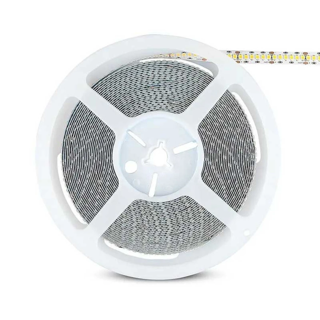 [LBZ-00501] Banda LED 24V, 240 LED/m, SMD 2835, Lumina rece 6500k, IP20, 10mm, Rola de 10 metri
