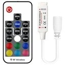 [LBZ-00515] Mini Controller Wireless RGB cu Telecomanda 17 Taste RF, 4 Fire