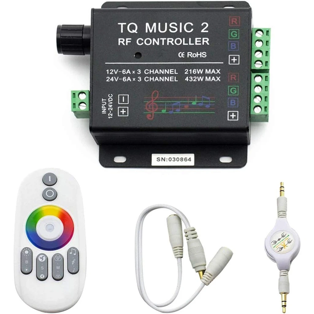 [LBZ-00530] Controller LED RGB, TQ Music 2 RF cu Wifi