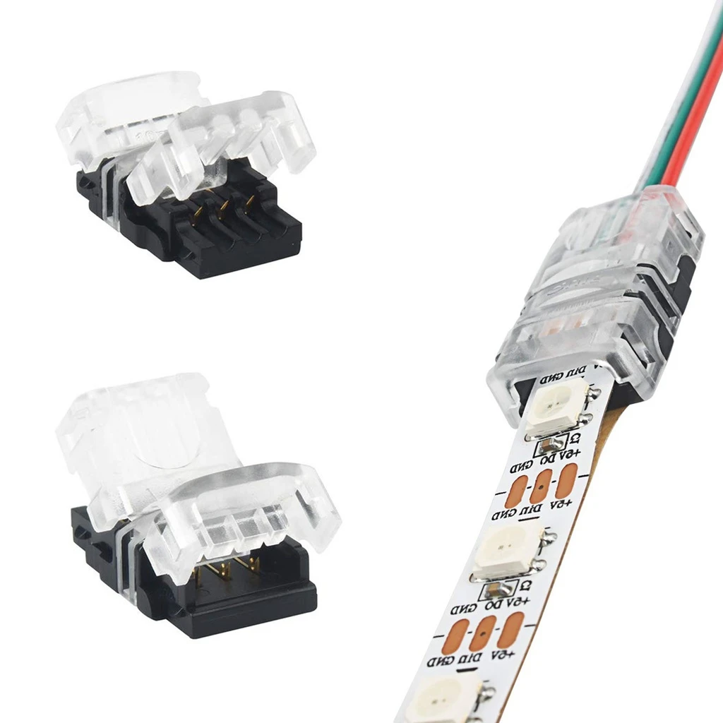 [LBZ-00544] Conector Banda LED 10mm, 3 Pini, 3 Fire 