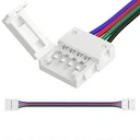 [LBZ-00546] Conector Banda LED RGB 10mm 5050, 4 Fire 