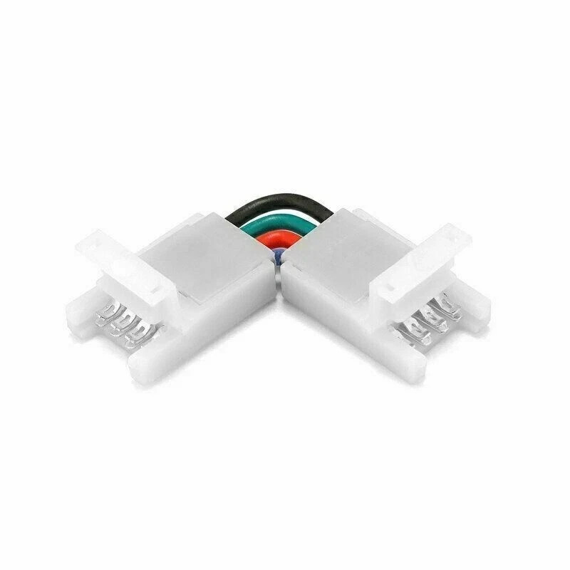 [LBZ-00552] Conector Cot 90 Banda LED RGB 5050 10mm, 4 Fire