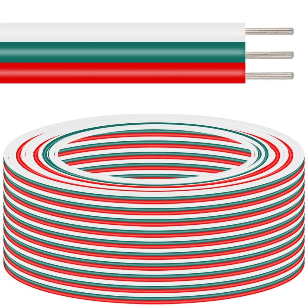 [LBZ-00557] Cablu Alimentare LED RGB 3 Fire, 50m/Rola