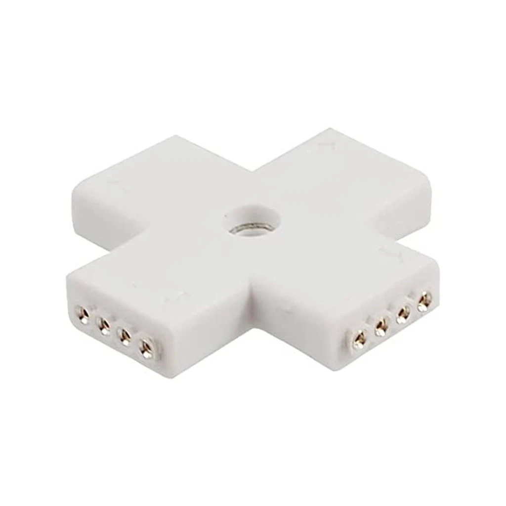 [LBZ-00558] Conector Tip Cruce pentru Banda LED RGB
