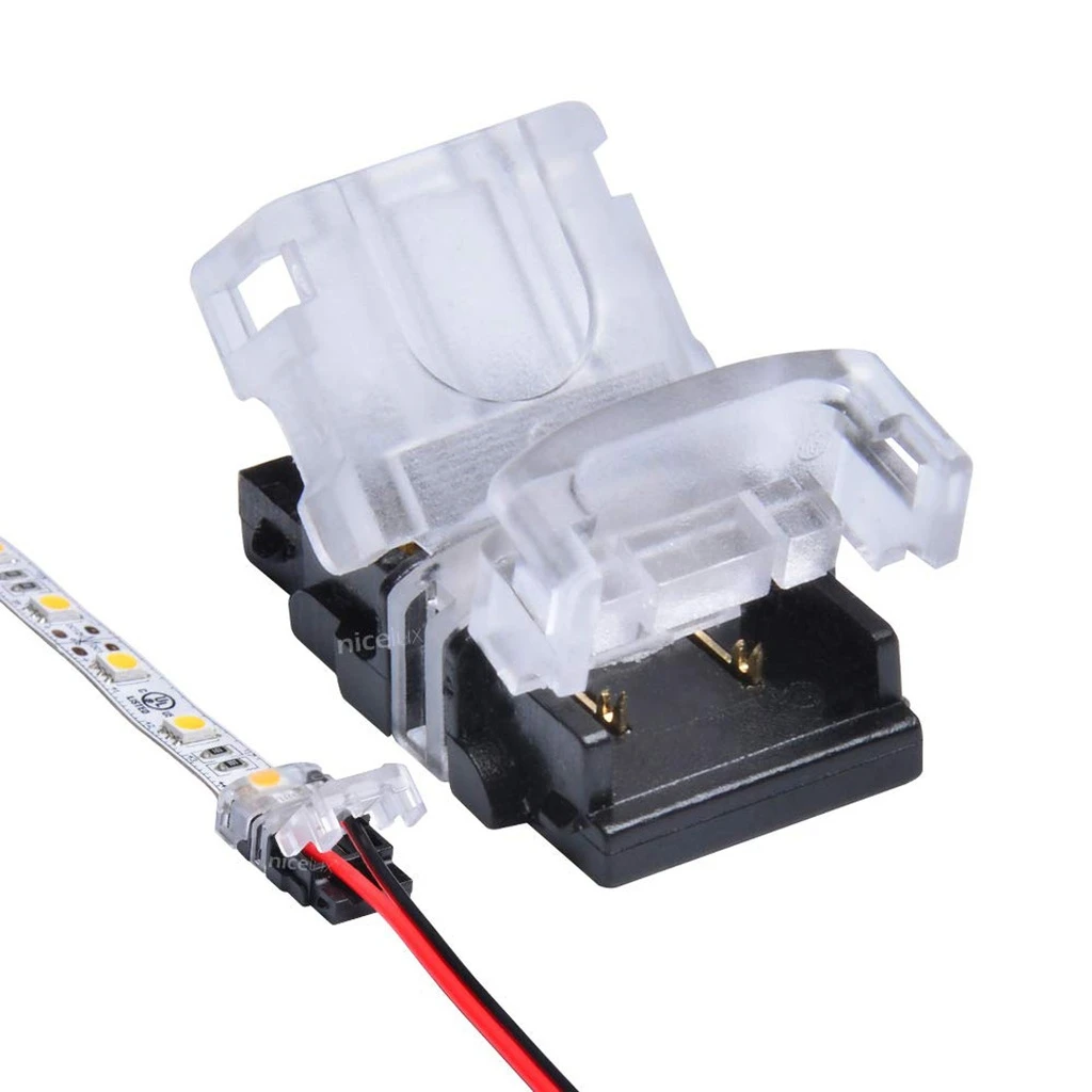 [LBZ-00559] Conector Banda LED 10mm, 2 pini, 2 fire