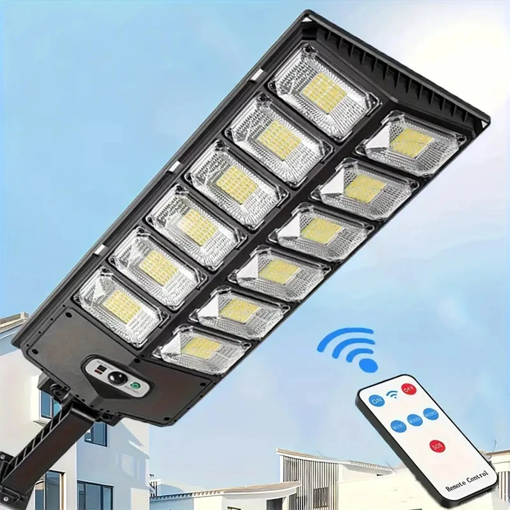 [LBZ-00566] Lampa solara stradala 504 LED-uri COB cu panou solar integrat