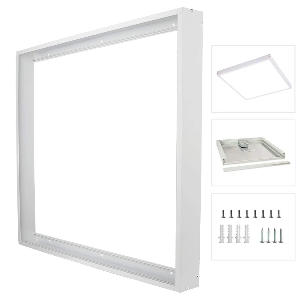 [LBZ-00594] Rama montaj panou LED pe tavan 30x30 cm, culoare alb