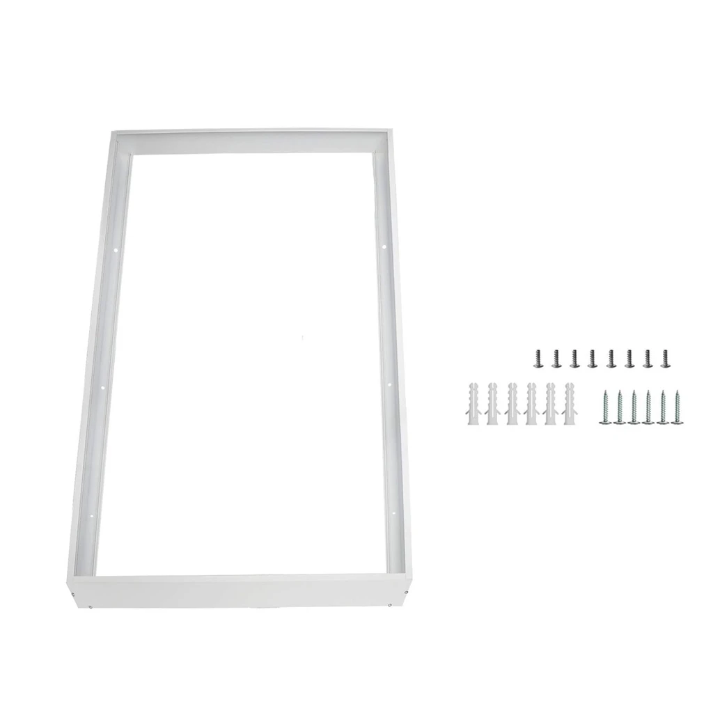 [LBZ-00595] Rama montaj panou LED pe tavan 30x60 cm, culoare alb