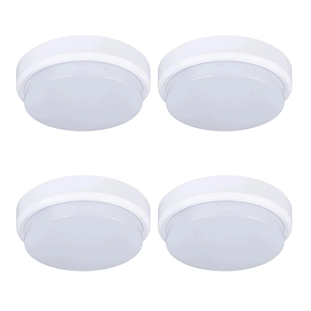 [COMBO-00144] Set 4 Aplice LED 30W Rotunde pentru Exterior, 4000K, Alb