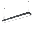 Office LED Ceiling Light 120x30x5.5cm, 80W, Premium Model, Rectangular, Black, 4500k