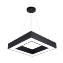 Suspended LED ceiling light 48W, Hollow Square, 60 cm, 6500k, Black