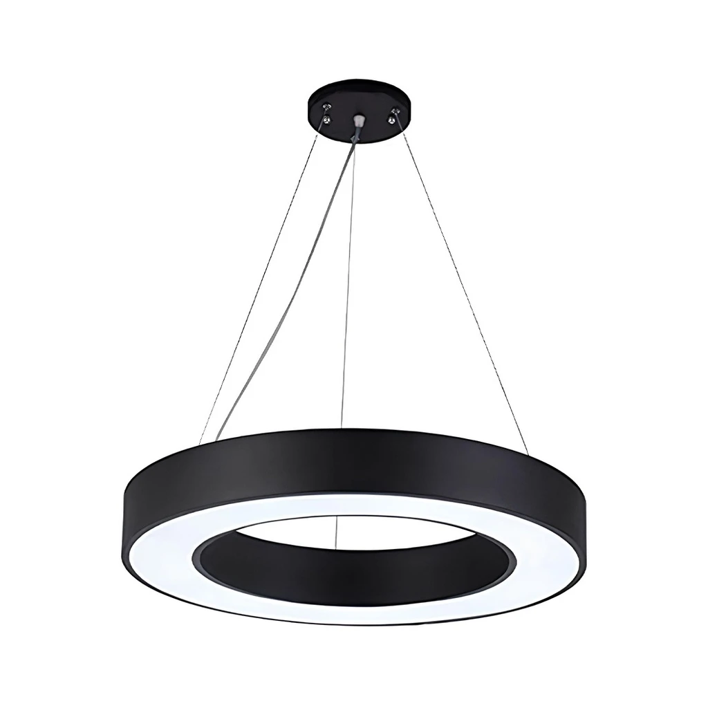 [LBZ-00043] Plafoniera LED 48W, rotunda goala, φ60 cm, 6500k, neagra