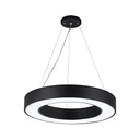 [LBZ-00043] Plafoniera LED 48W, rotunda goala, φ60 cm, 6500k, neagra