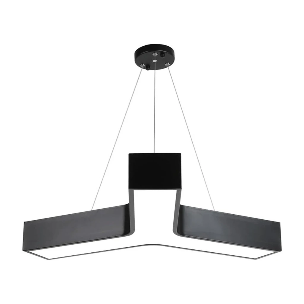[LBZ-00047] Corp de Iluminat LED Suspendat 48W, 60cm, Lumina Rece 6500K, Modular, Negru