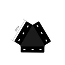 [LBZ-00138] Conector tip Y negru 10 cm