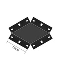 Conector X negru de 10 cm