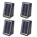 Set 4 Aplice Solare LED de Perete cu 2 LED-uri, IP65, 3 Culori 6500K 4000K 3000K