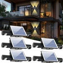 Set 5 Lampi Solare cu 3 LED-uri, IP65, Lumina Aurie