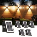 Set 6 Lampi Solare cu 4 LED-uri, IP65, 3 Culori 6500K 4000K 3000K