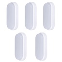 Set 5 Aplice LED 20W Oval pentru Exterior, 3000K, Alb